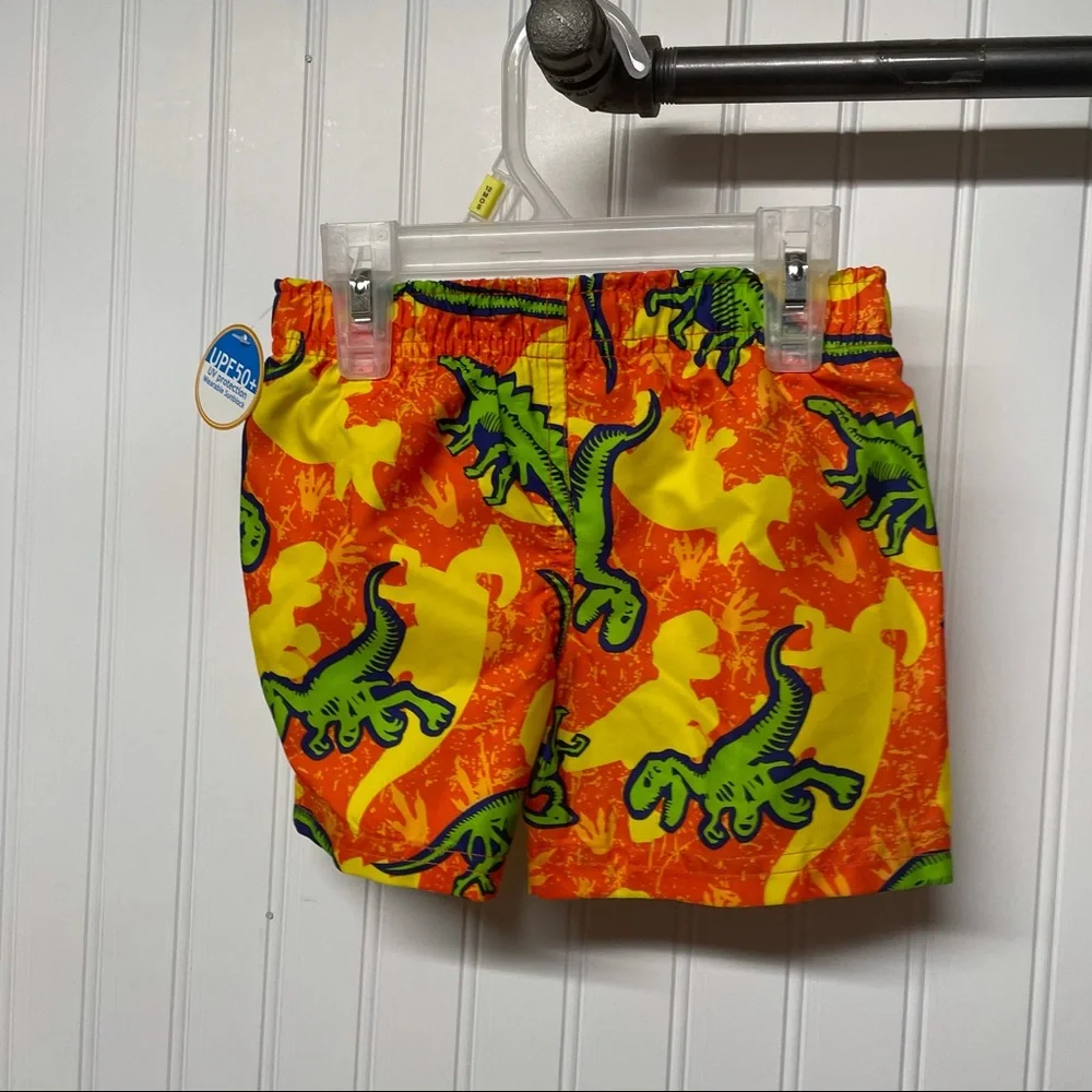 NWT KIDGETS Boys Dinosaurs Swim trunks Size 12M